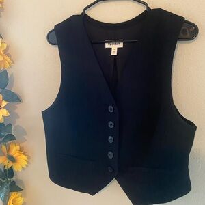 Open Edit Women's Black Vest Top